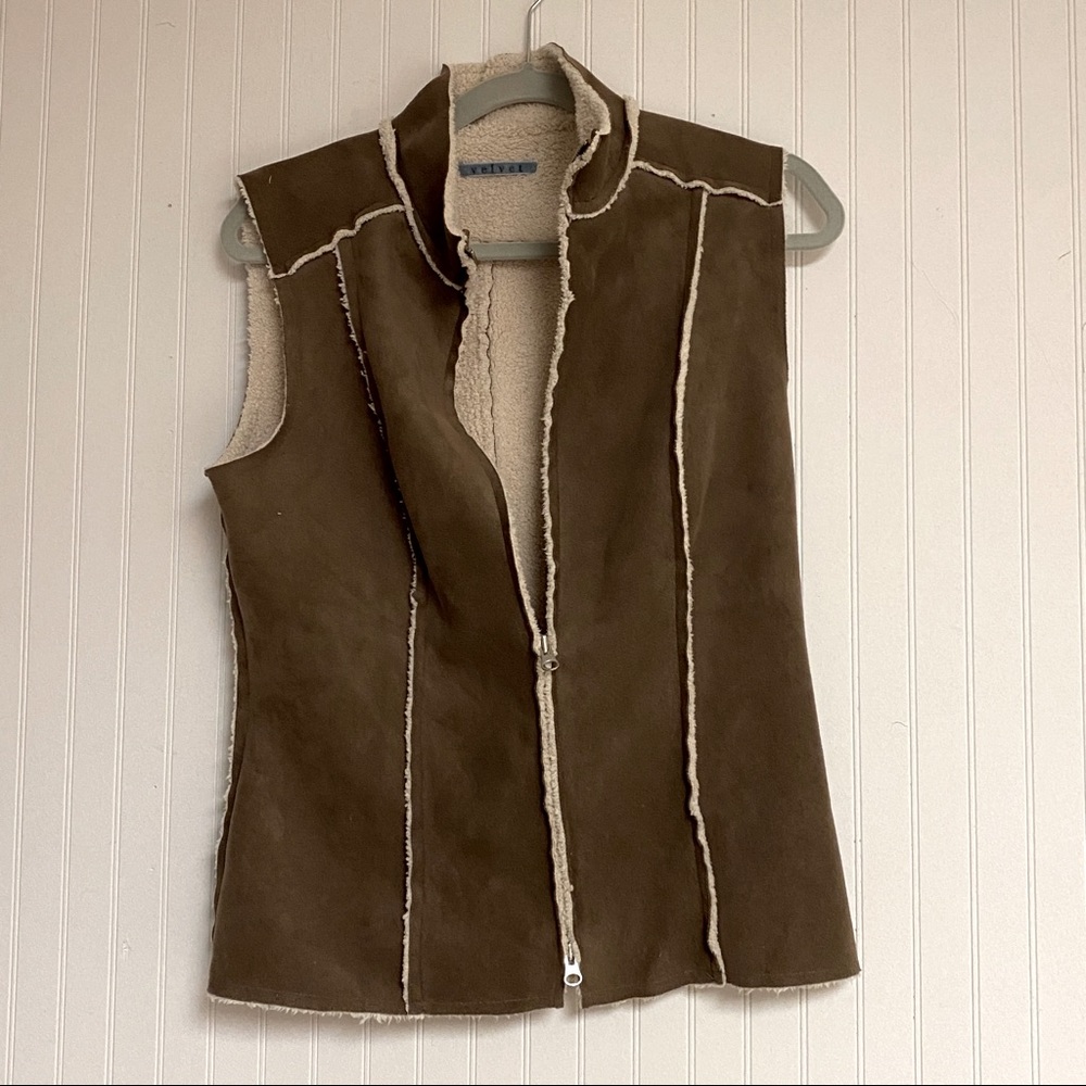 VELVET  Faux Suede vest